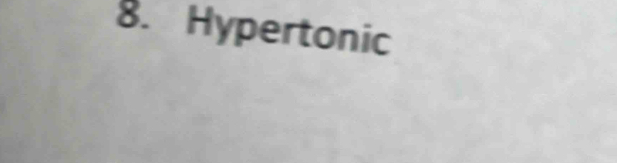 Hypertonic