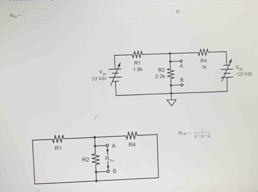 R_DI=
R_TH=frac 1 1/20 + 1/20 + 1/20 