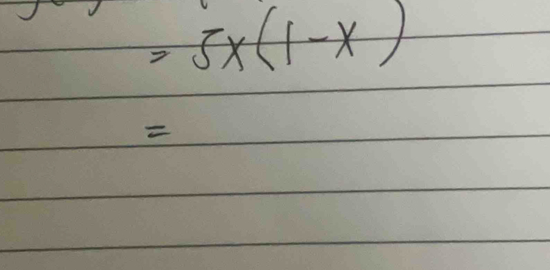 =5x(1-x)