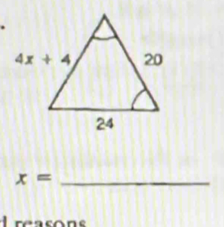 x=
Lreasons