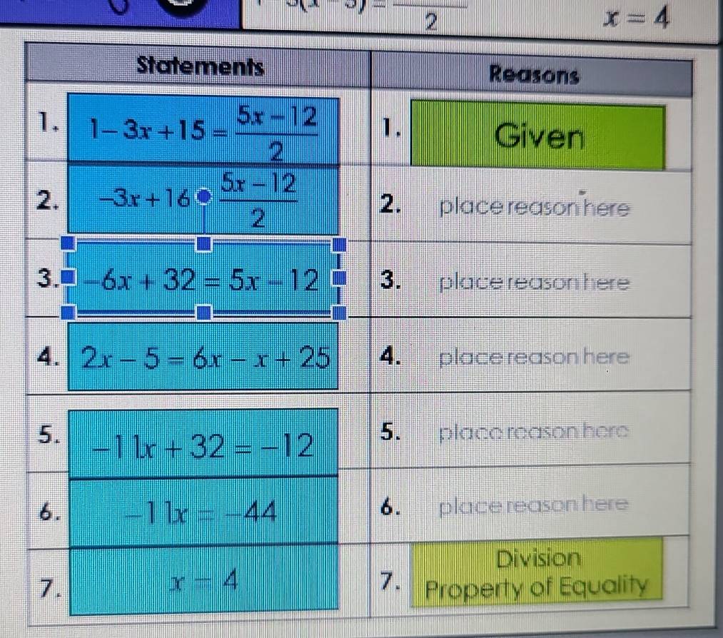 x(x-3)=frac 2
x=4