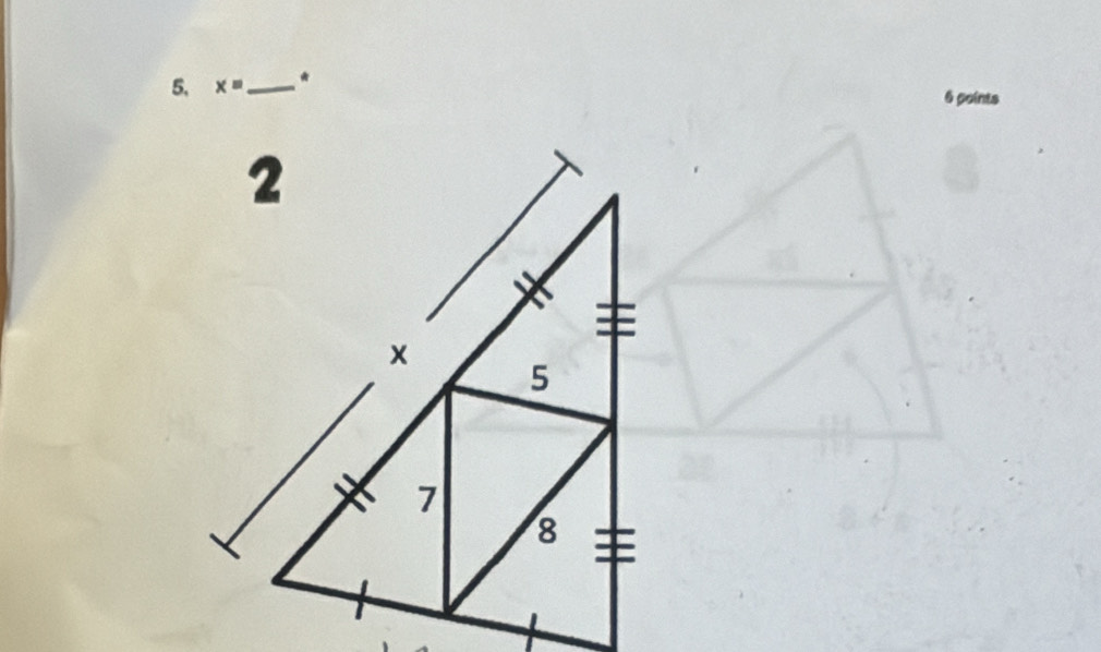 x= _ * 
6 points