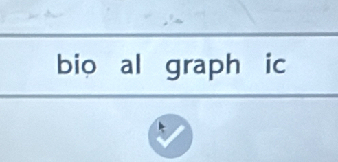 bio al graph ic