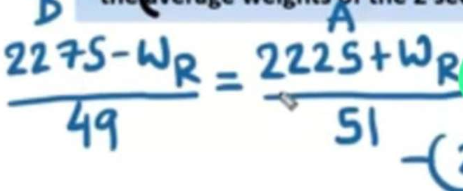 frac 227S-W_R49=frac 222S+W_R51