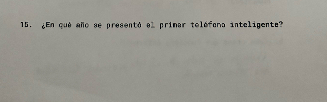 ¿En qué año se presentó el primer teléfono inteligente?