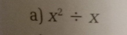 x^2/ x