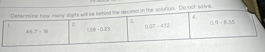 not solve.