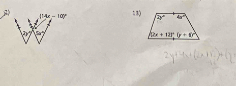 (14x-10)^circ 
2y° 5x°