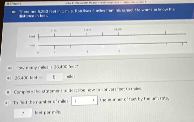 Solved: #iReady Solve Problems with Messursment Conversions ...