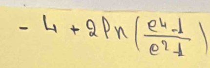 -4+2P_n( (e^4-1)/e^2-1 )