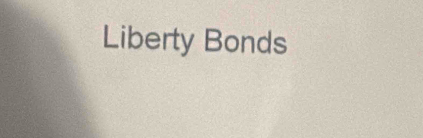 Liberty Bonds