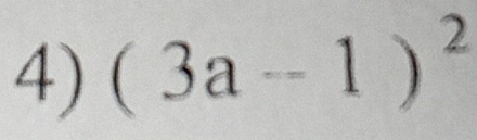 (3a-1)^2