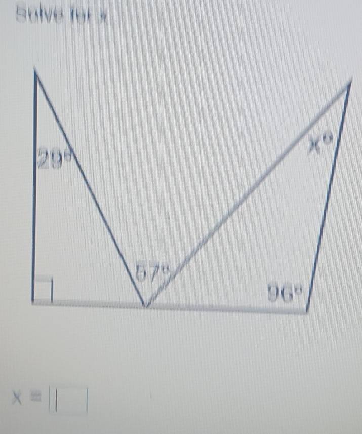 Solve for x
xequiv □