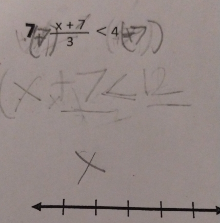 7 (x+7)/3 <4</tex>