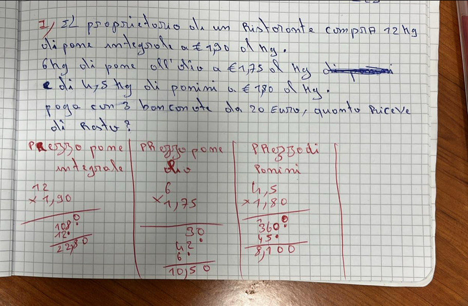 I, z psopsicono on un Rin dronte compnp 72ng
oi pank amtegso atigo ong.
6ng di pome oRdio a Ei AS.ng
edihióng où pomim a. Êigo dng.
pogo con i boncon of dò. 20 Eusi0, quamto Biceve
dù Ratu?
Peo pome PRe30 pome PpleBBo di
antegnake Romini
frac beginarrayr 12 2^2Xfrac 300 10/25  beginarrayr frac  S/X+  1 1/1 frac frac frac frac frac frac frac 1frac frac frac  1/1 /2 frac beginarrayr 11.5 * 10 hline -1300endarray  hline 100endarray 