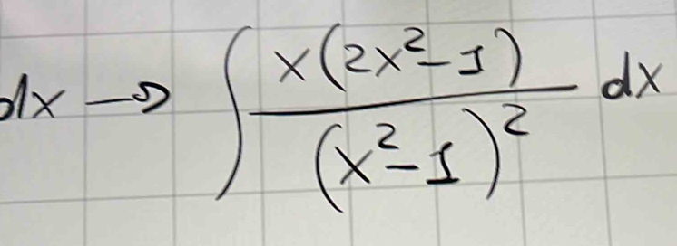 1x
∈t frac x(2x^2-1)(x^2-1)^2dx