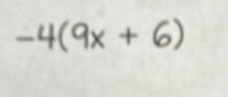 -4(9x+6)