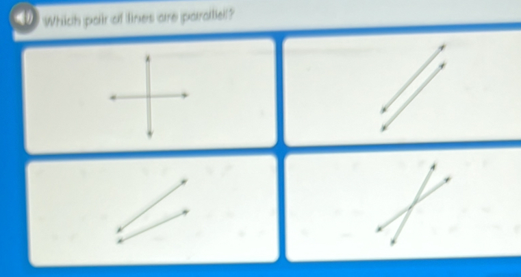 (1) Which pair of lines are parallie!?