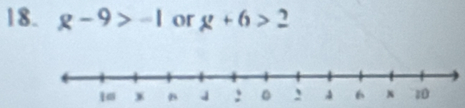 g-9>-1 or g+6>2