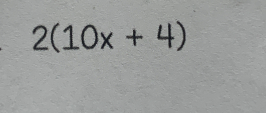 2(10x+4)