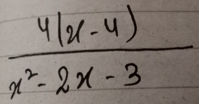  (4(x-4))/x^2-2x-3 