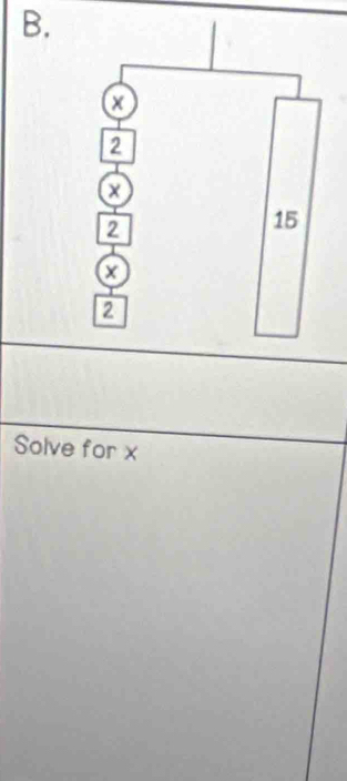 Solve for x