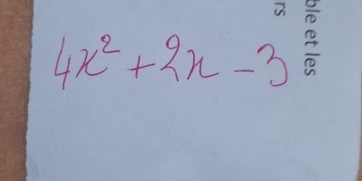 4x^2+2x-3 a