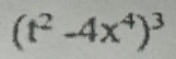 (t^2-4x^4)^3