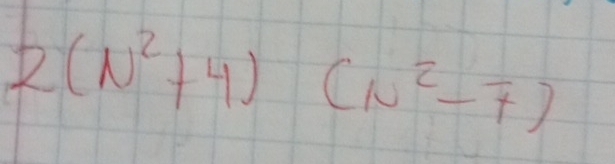 2(N^2+4)(N^2-7)