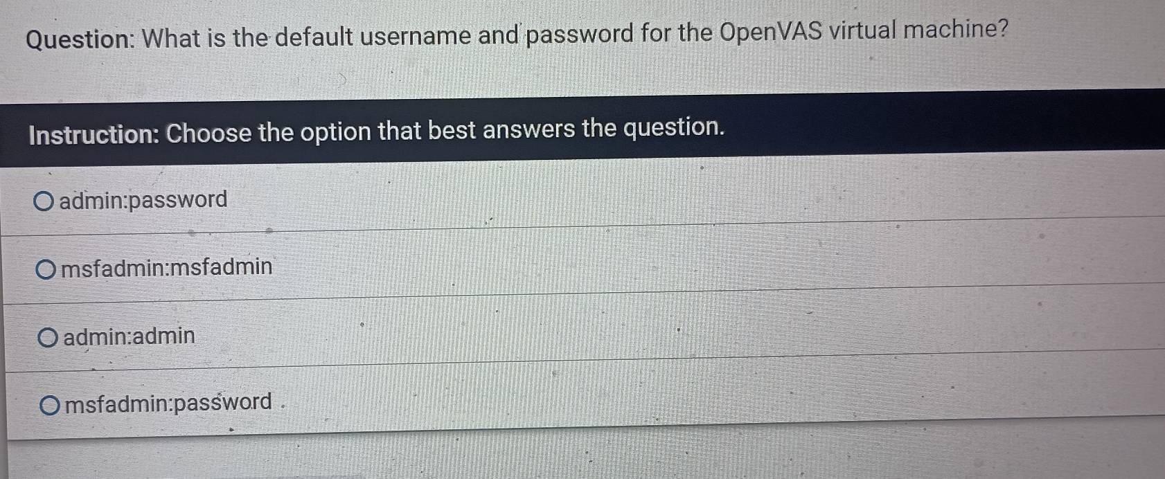 Solved: What is the default username and password for the OpenVAS ...