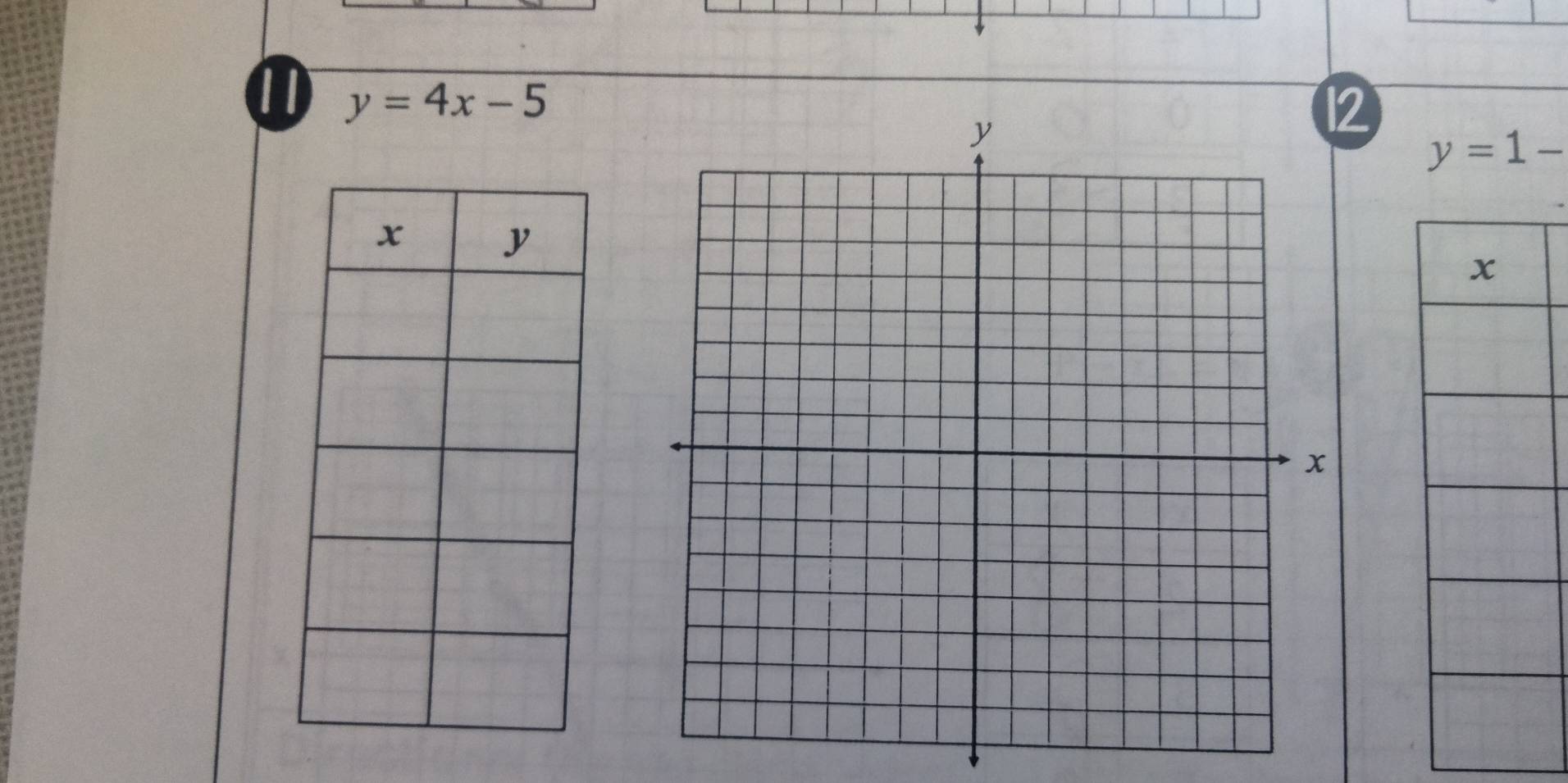 y=4x-5
12
y=1-