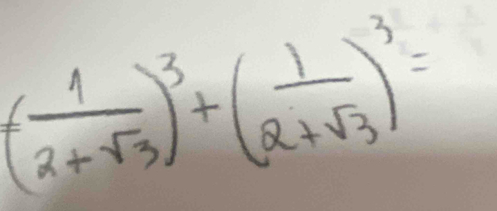 ( 1/2+sqrt(3) )^3+( 1/a+sqrt(3) )^3=