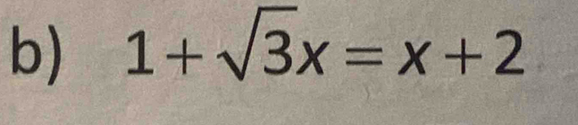 1+sqrt(3)x=x+2