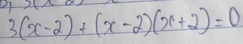 3(x-2)+(x-2)(x+2)=0