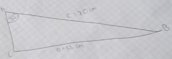 C=70cm
B
a=52cm
C