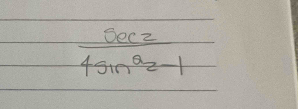  sec 2/4sin^22-1 