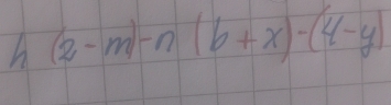 h(2-m)-n(6+x)-(4-y)