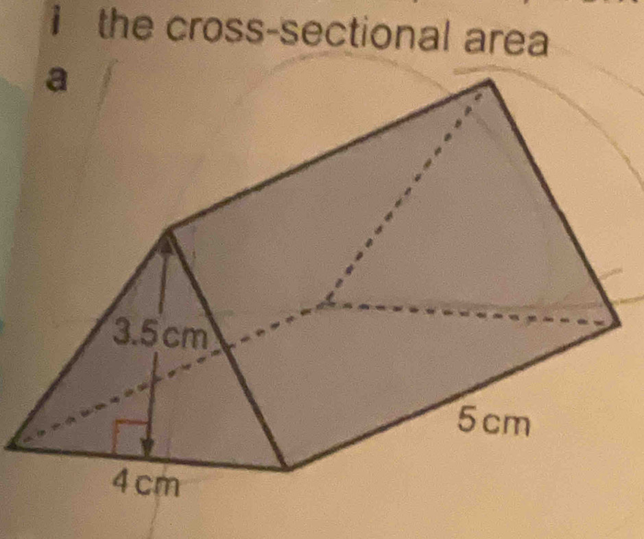 the cross-sectional area