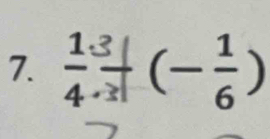  1/4 frac |(- 1/6 )