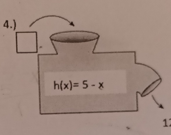 4.) 
^circ 
h(x)=5-x
12