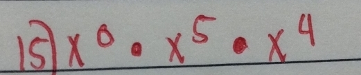 1s x^0· x^5· x^4