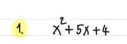 1 x^2+5x+4