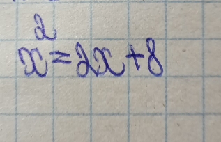 overset 2x=2x+8