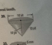 rest tenth. 
20.
23. 5 mm