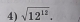 sqrt(12^(12)).