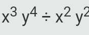 x^3y^4/ x^2y^2