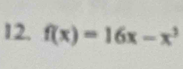 f(x)=16x-x^3