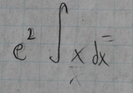 e^2∈t xdx=