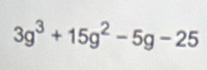 3g^3+15g^2-5g-25