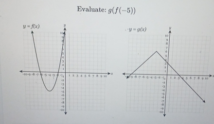 Evaluate: g(f(-5))